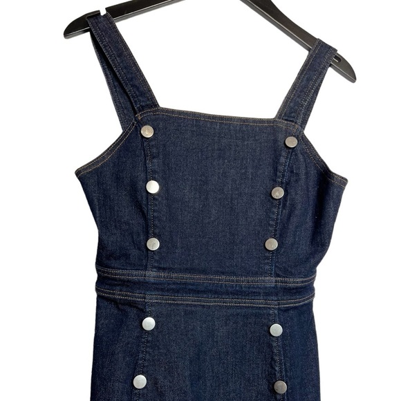 BLDWN Zoe Denim Mini Tank Dress Dark Rinse XSmall - Picture 2 of 8